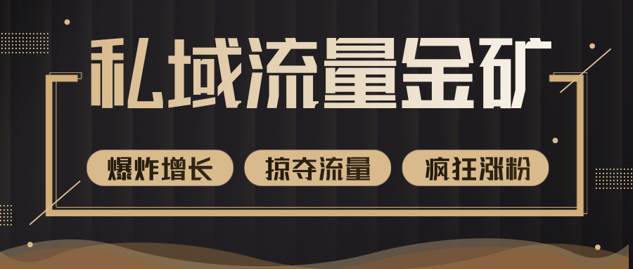 价值2200元私域流量的金矿，循环获取各大媒体精准流量，无限复制网红的精准流量！-599资源坊