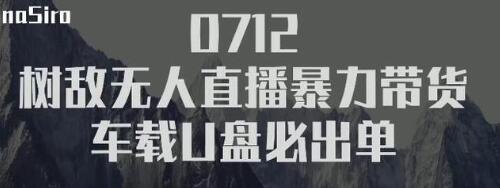 树敌‮习研‬社抖音无人直播暴力带货车载U盘必出单，单号单日产出300纯利润-599资源坊