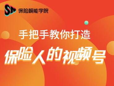 保险视能学院：手把手教你打造保险人的视频号【视频课程】-599资源坊