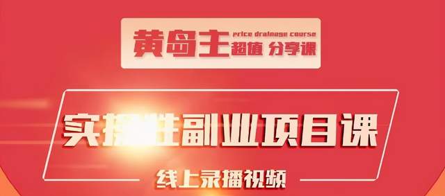 黄岛主实操性小红书副业项目，教你快速起号并出号，万粉单价1000左右-599资源坊
