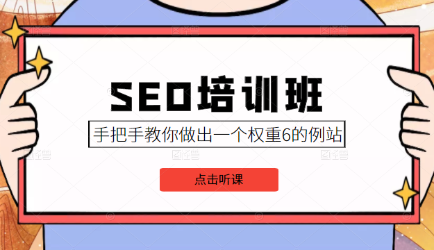 SEO培训班课程，手把手教你做出一个权重6的例站，价值8000元-599资源坊