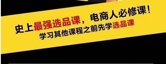 蓝海高利润选品课：你只要能选好一个品，就意味着一年轻松几百万的利润-599资源坊