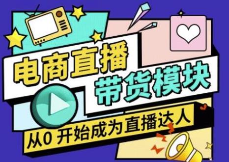 大鹏·电商直播带货课，系统学习直播带货各环节技巧和套路-599资源坊