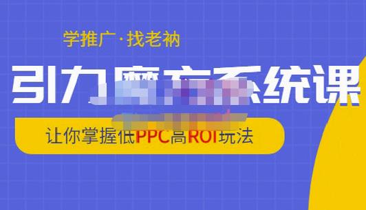 老衲·引力魔方系统课，让你掌握低PPC高ROI玩法，价值299元-599资源坊