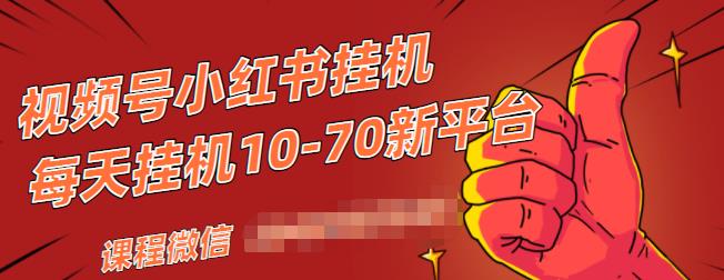 视频号小红书抖音挂机项目，小白无脑操作，按照要求来，单号每天几十米-599资源坊