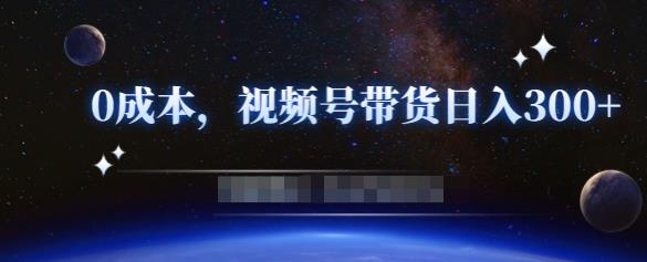 零基础视频号带货赚钱项目，0成本0门槛轻松日入300+【视频教程】-599资源坊