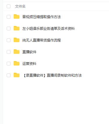 左小姐-直播带货俱乐部十三行、无人直播，全套教程附：工具、文档、话术资料-599资源坊