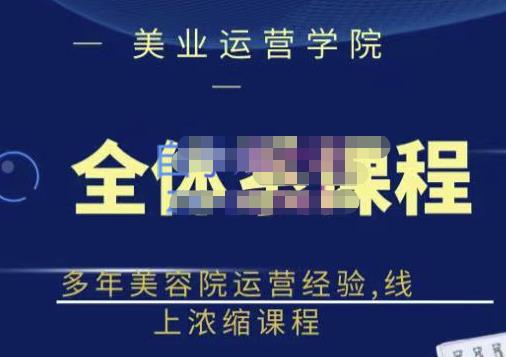 郑芳老师·网红美容院全套营销落地课程，多年美容院运营经验，线上浓缩课程-599资源坊