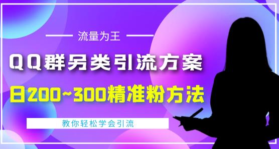 价值888的QQ群另类引流方案，半自动操作日200~300精准粉方法【视频教程】-599资源坊