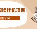 全自动阅读挂机项目,号称单窗10r,全套脚本+教程,小白上手简单-599资源坊