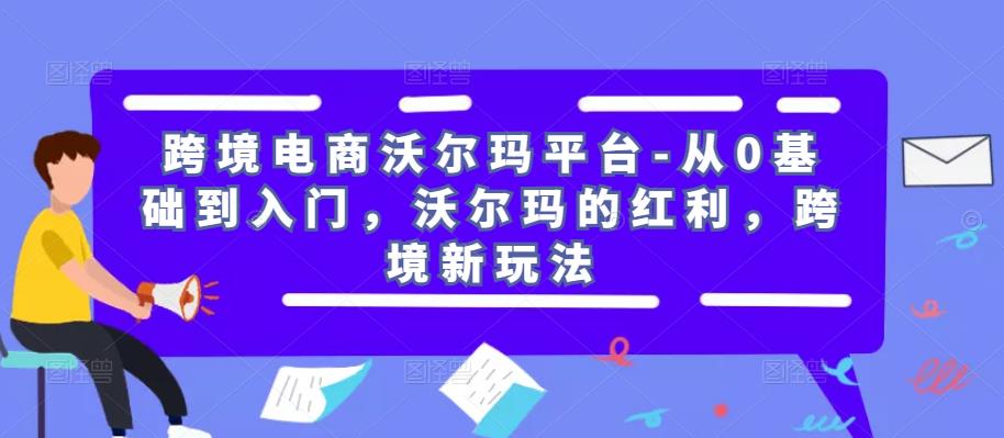 跨境电商沃尔玛平台-从0基础到入门，沃尔玛的红利，跨境新玩法-599资源坊