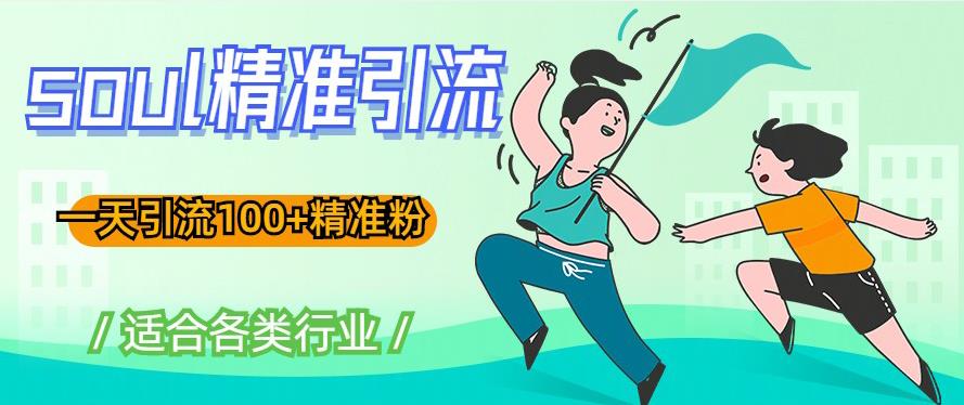 soul精准引流系列课程，一天引流100+精准粉，适合各类行业-599资源坊