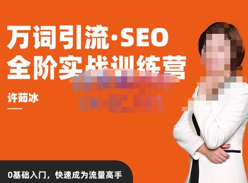 许茹冰·万词引流-SEO全阶实战训练营，0基础入门，快速成为流量高手-599资源坊