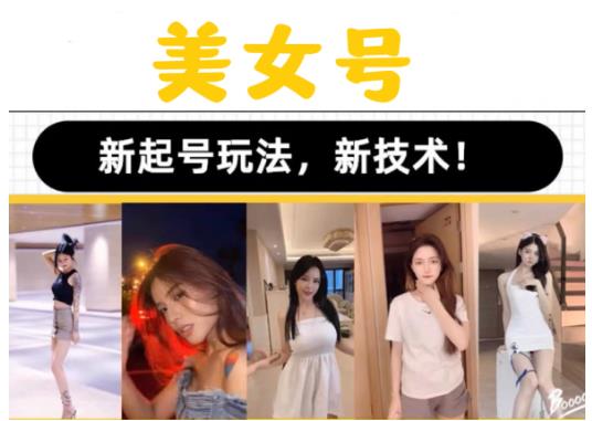 2023抖音快手短视频美女号课程制作玩法教程，美女号搬运新起号玩法，新技术（素材+教程）-599资源坊