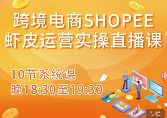跨境电商Shopee虾皮运营实操直播课，从零开始学，入门到精通（10节系统课）-599资源坊