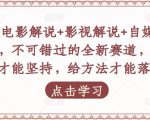 吕哥·电影解说+影视解说+自媒体IP创业,不可错过的全新赛道,给信心才能坚持,给方法才能落地-599资源坊