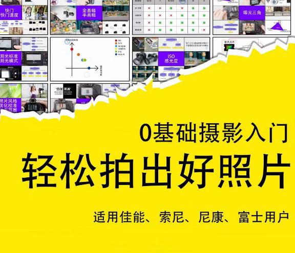 0基础摄影入门，轻松拍出好照片（适用佳能、索尼、尼康、富士用户）-599资源坊