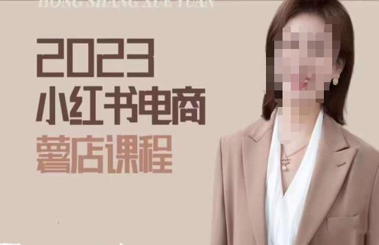 2023小红书电商课，新手小白从0~1玩转小红书薯店电商-599资源坊