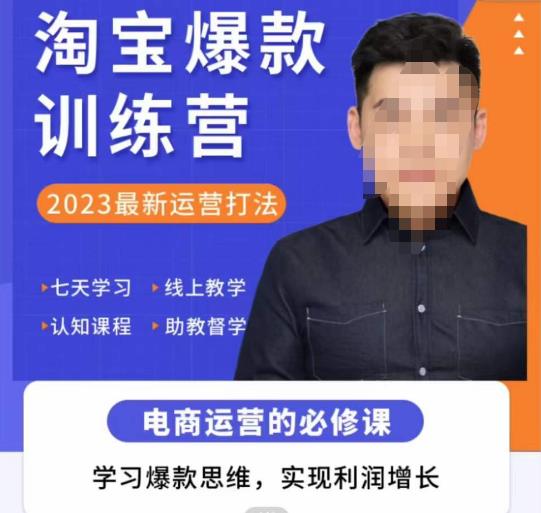 爱上黄昏·淘宝爆款训练营，2023最新运营打法，学习爆款思维，实现利润增长-599资源坊