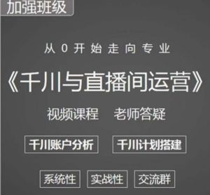 阳光哥·千川图文与直播间运营,从0开始走向专业,包含千川短视频图文、千川直播间、小店随心推-599资源坊