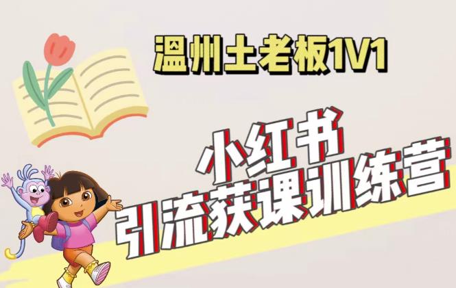 小红书1对1引流获客训练营：账号、内容、引流、成交（价值3999元）-599资源坊