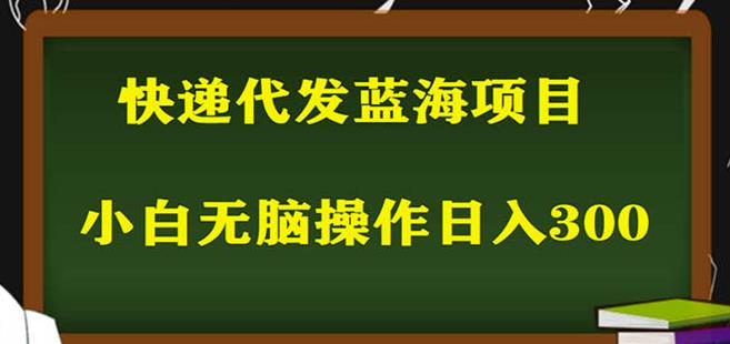 2023最新蓝海快递代发项目，小白零成本照抄也能日入300+-599资源坊
