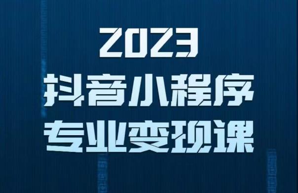 2023年抖音小程序变现保姆级教程，0粉丝新号，无需实名，3天起号，第1条视频就有收入-599资源坊