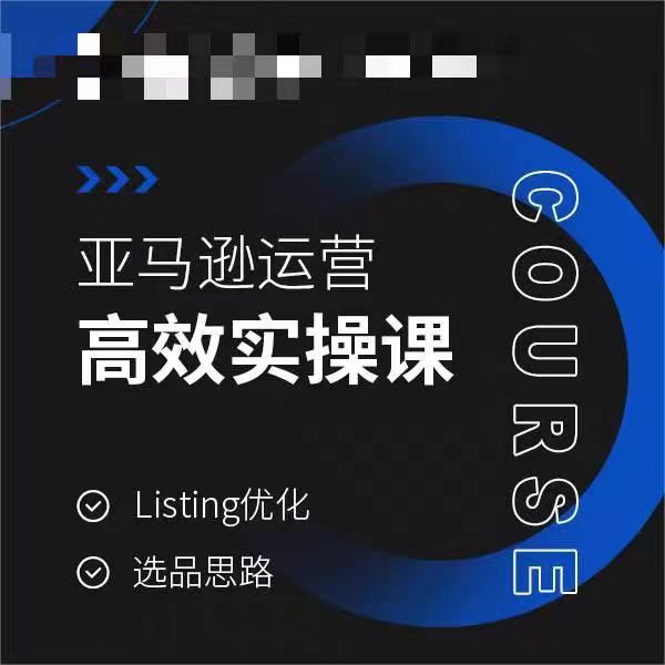 亚马逊运营高效实操课，Listing优化，选品思路-599资源坊