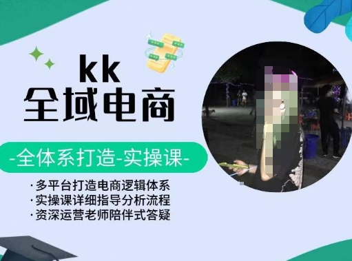KK全域电商，全体系打造实操课，多平台打造电商逻辑体系-599资源坊