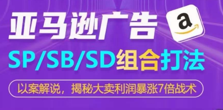 亚马逊SP/SB/SD广告组合打法，揭秘大卖利润暴涨7倍战术-599资源坊