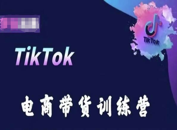 TikTok电商带货训练营，跟随时代潮流，跨境掘金-599资源坊
