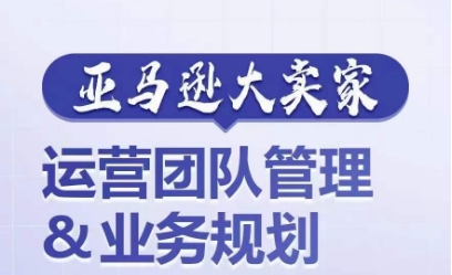 亚马逊大卖家-运营团队管理&业务规划，为你揭秘如何打造超强实力的运营团队-599资源坊