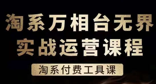 淘系万相台无界实战运营课，淘系付费工具课-599资源坊