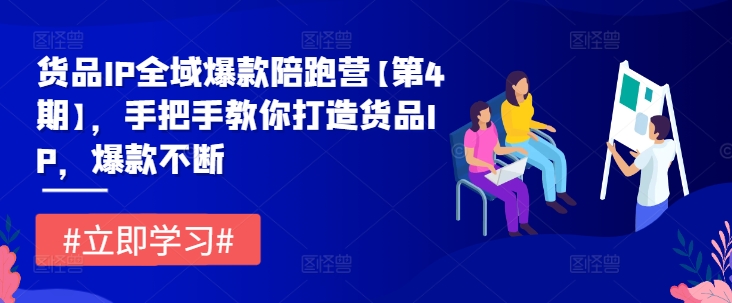 货品IP全域爆款陪跑营【第4期】，手把手教你打造货品IP，爆款不断-599资源坊