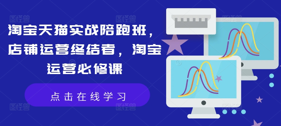 淘宝天猫实战陪跑班，店铺运营终结者，淘宝运营必修课-599资源坊