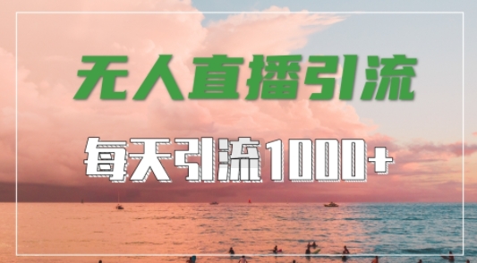 抖音快手视频号全平台通用，无人直播引流法，超暴力引流1000+高质量精准创业粉【揭秘】-599资源坊