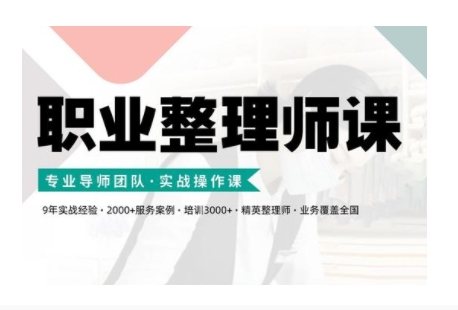 职业整理师培训(新版)，实战操作课-599资源坊