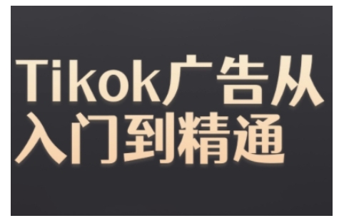 Tiktok Ads实操教程，Tiktok广告从入门到精通-599资源坊