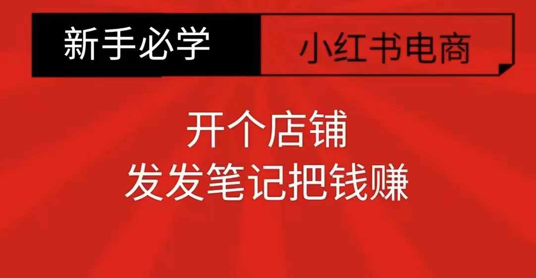 小红书零食共创【新手易上手】开个店铺，发发笔记把钱赚-599资源坊
