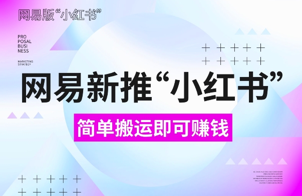 网易官方新推“小红书”，搬运即有收益，新手小白千万别错过(附详细教程)【揭秘】-599资源坊
