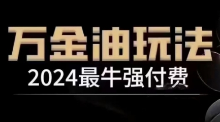 2024最牛强付费，万金油强付费玩法，干货满满，全程实操起飞（更新12月）-599资源坊