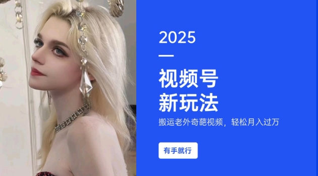 搬运老外奇葩视频，撸视频号分成计划收益，每天只需一小时，新手小白轻松月入过W-599资源坊