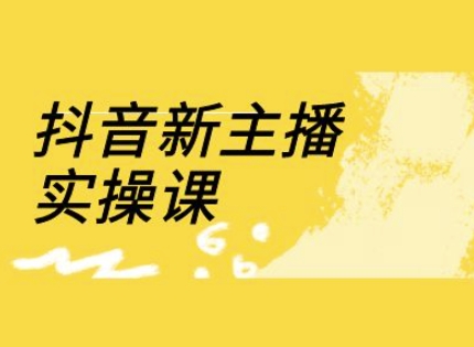 抖音新主播实操课，直播间流量运营线上实操课(18节)-599资源坊