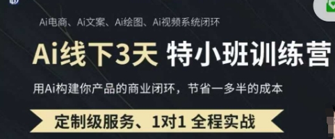 AI实操培训第20-21期线下，0基础保姆级教程，3月最新整理，企业获客、降本增效、打造超级个体-599资源坊