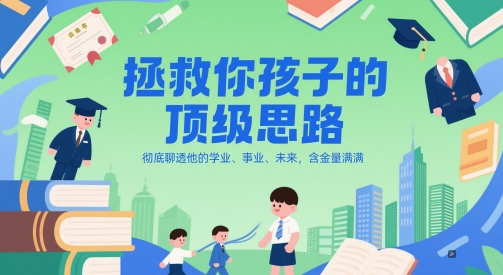 付费文章：拯救你孩子的顶级思路，彻底聊透他的学业、事业、未来，含金量满满-599资源坊