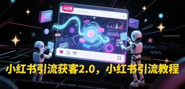 小红书引流获客2.0，小红书引流教程-599资源坊