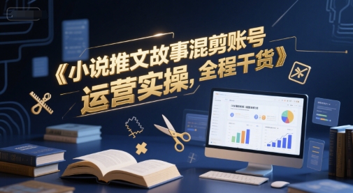 小说推文故事混剪账号运营实操，全程干货-599资源坊