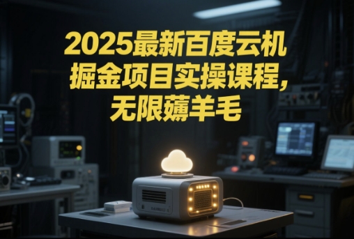 2025最新百度云机掘金项目实操课程单窗口保底5-10元月收益单窗口150+【揭秘】-599资源坊