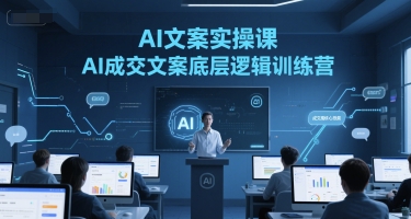 AI文案实操课，AI成交文案底层逻辑训练营-599资源坊
