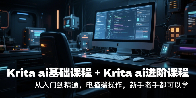 krita ai基础课程+Krita ai进阶课程，从入门到精通，电脑端操作，新手老手都可以学-599资源坊